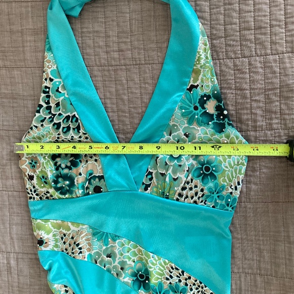 LOVE TEASE Halter Top v-neck Asymmetrical Backless Dress  SZ S - Picture 14 of 15